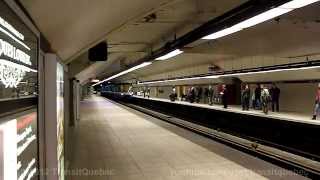 HD  Montreal Metro MR63 at BerriUQAM front station turnover [upl. by Marasco]