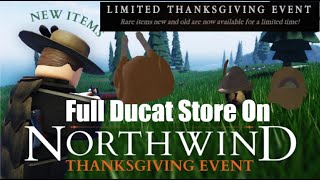 Whats is in Ducat store on Thanksgiving Event in Northwind II Roblox 5 [upl. by Rosenblatt678]