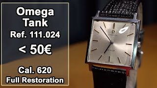 Bargain Omega Tank Cal 620 Full Vintage Watch Restoration Ref 111024 [upl. by Chansoo]