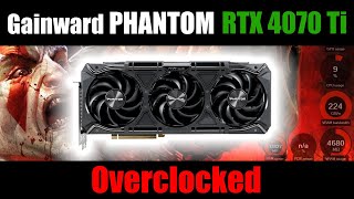 Gainward RTX 4070 Ti PHANTOM GS  Overclocked manually [upl. by Llenol]