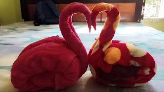 Towel art making dark video  Zahin Tuli vlogs [upl. by Ahseekan889]