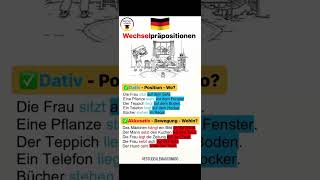 🇩🇪Dativ oder Akkusativ🇩🇪 deutsch deutschkurs estudealemãocomigo [upl. by Ghiselin]