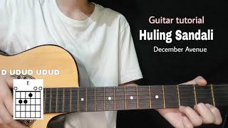 Huling Sandali Guitar tutorial December Avenue Easy Chords with lyrics [upl. by Aneed]