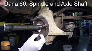 Dana 60 Axle Spindle and Axle Shaft Removal HowTo [upl. by Lyall]