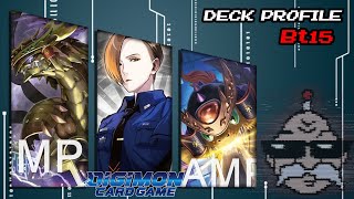 New DIGIPOLICE Ouryumon Deck Profile BT15 Digimon Card Game [upl. by Akinit]