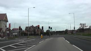 Driving Along Bromyard Road A44 amp Tudor Way Worcester Worcestershire UK 5th April 2012 [upl. by Dnomsad688]