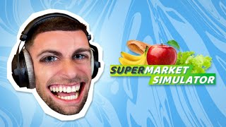 Supermarket Simulator  Rediffusion Squeezie du 2908 [upl. by Daraj155]