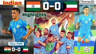 FIFA World Cup QUALIFIERS AFC 💥 India vs Kuwait 💥 Full Match Highlights [upl. by Jezebel]