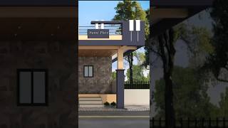 Single floor simple front house elevation design  small house front low cost elevation design [upl. by Salaidh]