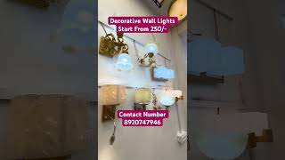 Cheapest fancylights chandelier amp walllights  Decorative ledlight ₹250 Onwards  Jhoomar Market [upl. by Denn913]