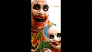 Halloween Scary Full Face Clown Mask halloween halloweencostume [upl. by Neela312]