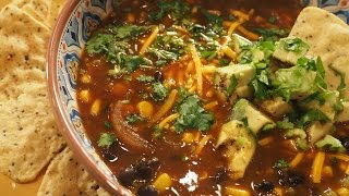 Black Bean Soup Vegan Glutenfree AUMcuisine [upl. by Ennagrom]