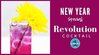 New Year Cocktail  Colour Changing Cocktail  Dada Bartender  Butterfly Pea Cocktail Recipe [upl. by Ivory]