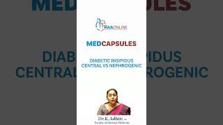 MEDCAPSULES  Diabetic Insipidus central vs Nephrogenic  By DrKAdhiti  shorts [upl. by Klemperer85]