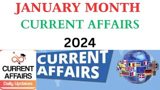 January 2024 Weekly Current Affairs  first Week  1 Jan To 7 Jan 2024 Current Affairs [upl. by Aneer]