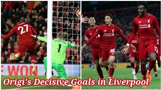 Divock Origis late winner goals in Liverpool  BarcelonaEverton [upl. by Towny]