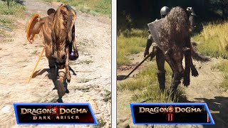 Dragons Dogma 1 vs Dragons Dogma 2  Graphics Animations amp Details  Final Comparison [upl. by Neelhtac]