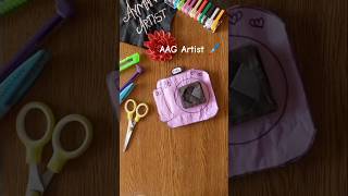 •AAG  Twist open Polaroid card  3D paper craft  Polaroid camera card shorts viralshorts diy [upl. by Olivette]