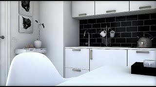 Diseño Interior Micro Apartamento 13 m2 [upl. by Adlay]