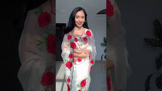 Beautiful 😍 Saree for WeddingFestival outfitideas saree grwm navratri CataloguebyAB [upl. by Palestine2]