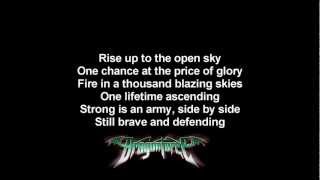 DragonForce  Holding On  Lyrics on screen  HD [upl. by Niltag]