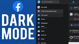 How To Enable Dark Mode on Facebook PC 2021 [upl. by Oikim]