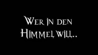 Massendefekt  Wer in den Himmel will Lyrics [upl. by Ainolopa359]