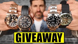 Giving Away My Watch Collection to YOU Not Clickbait [upl. by Sadnac]