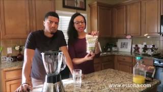 How to make a green smoothie with superfood powder for energy and weight loss [upl. by Notreb]