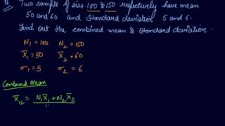 Combined Standard Deviation  Class 11 Economics Measures of Dispersion [upl. by Attenauq489]