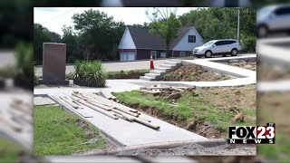 Video City of McAlester partners with TSET to construct new sidewalk to promote pedestrian safety [upl. by Bittencourt]