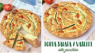 TORTA SALATA 7 VASETTI ALLE ZUCCHINE  Ricetta facile e soffice  senza bilancia [upl. by Enitsirhk]