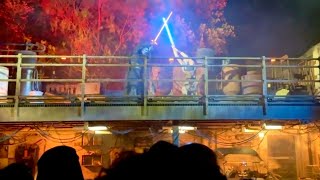 Surprise Lightsaber Battle In Batu  Blaze Your Path The Finale  Galaxys Edge Disneyland [upl. by Rosalind]