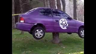 Engineering Prank Car around tree at UWO [upl. by Yawnoc]