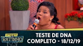 Teste de DNA  Completo  Programa do Ratinho 181219 [upl. by Euqinaj865]