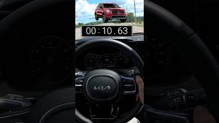 2022 Kia Sorento Xline S 060 Test  25L 4cyl NA  8 Spd Auto  AWD  191hp  181 lbft  shorts [upl. by Celine]