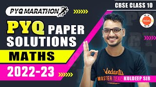 CBSE Class 10 Maths PYQs Paper Solution 20222023  10th Mathematics Previous Year Question Answers [upl. by Manville]