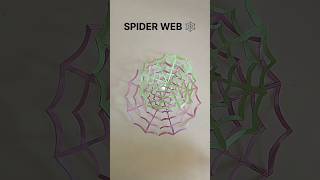 ORIGAMI SPIDER WEB 🕸️ HOW TO MAKE SPIDER WEB FROM PAPER EASY ORIGAMI WORLDshorts spider [upl. by Shetrit]