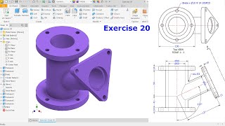 Autodesk Inventor 2023 Tutorial For Beginners Exercise 20 [upl. by Eedoj]