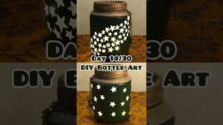 Day 1430 DIY Bottle Art 😱 craftermanali christmasdiy christmas day14 shorts [upl. by Newsom236]