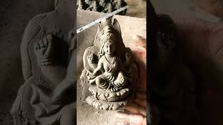 Saraswati mata ka murti 🙏🏻❤️viral song claymitti ￼ [upl. by Anayrb]