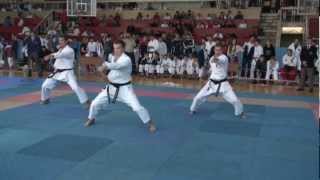 2012 JKA Shotokan All Russian Cup Final Team Kata quotBassaishoquot 2nd place team Chelyabinsk [upl. by Gnos]