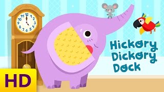 Hickory Dickory Dock  Childrens Song with Lyrics  Animated Cartoon  Kids Academy [upl. by Jahdal341]