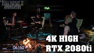 Final Fantasy XV FF15 benchmark  4K high  RTX 2080 ti OC [upl. by Enert]