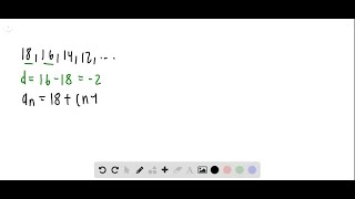 In 914  a Find the common difference of each arithmetic sequence b Write the n th term of each… [upl. by Ajed]