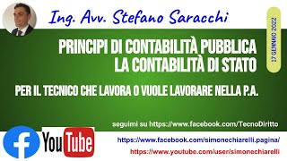 I principi di contabilità pubblica approfondimento di Stefano Saracchi 1812022 [upl. by Nahtnamas]