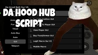 Roblox Da Hood Hub With Mobile Macro amp More Script Hack  Mobile amp PC [upl. by Aisat505]