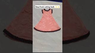 Very easy trick and hack to cut frock ✂👗✨✨shortviraltrendingshortsyoutubefashiondress [upl. by Nylesor451]