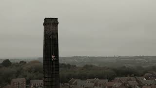 Steeple JacksBaggeridge chimney repairs 180 ft up Fred Dibnah Style [upl. by Atteugram]