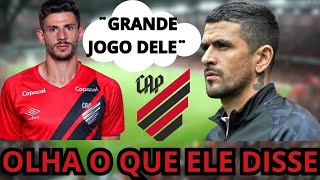 OLHA ESSA LUCHO ELOGIA JOGO DE DI YORIO  SAIU AGORA  NOTICIA DO ATHLETICOPR [upl. by Eehtomit]